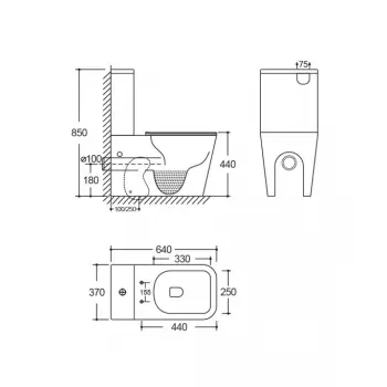 Kompakt WC Lavita Tryton 3.0 - System spłukiwania wirowy